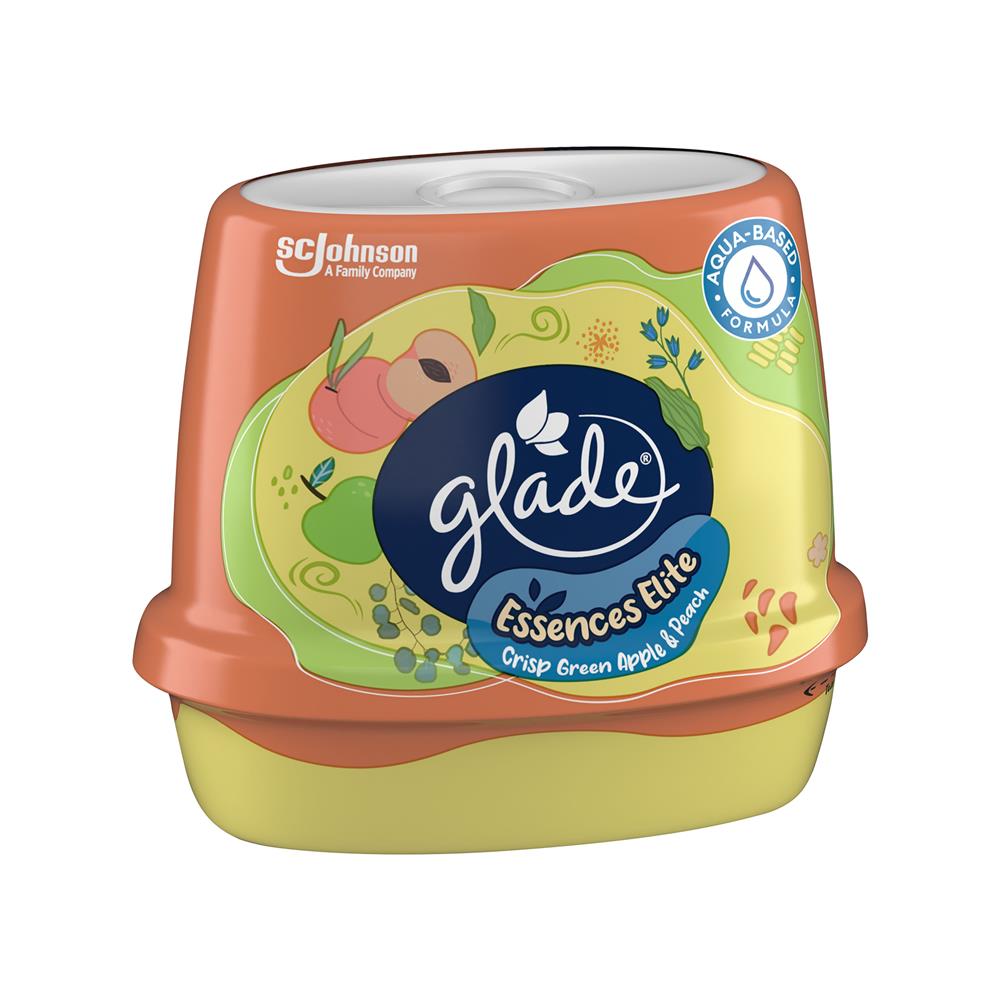 เจลหอมปรับอากาศ GLADE ESSENCE ELITE 180 กรัม กลิ่นกรีนแอปเปิ้ลและพีช