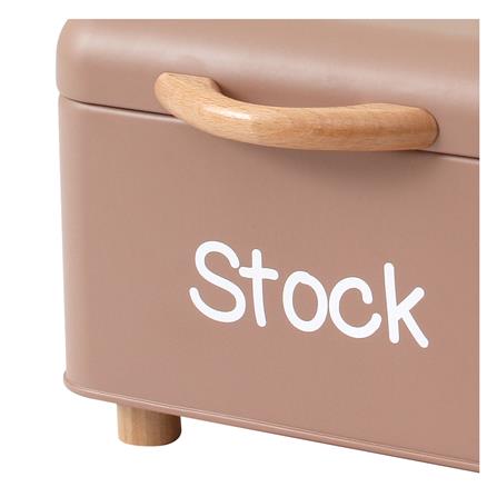 ขวดโหลเหลี่ยมฝาดึง KECH STOCK BOX 2 ลิตร สีน้ำตาล_4