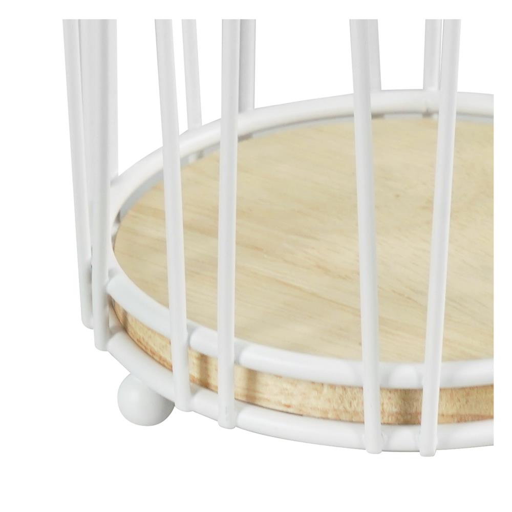 ที่ใส่อุปกรณ์ในครัวกลม 1 ช่อง KECH FLORIST สีขาว