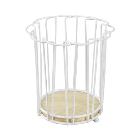 ที่ใส่อุปกรณ์ในครัวกลม 1 ช่อง KECH FLORIST สีขาว_2