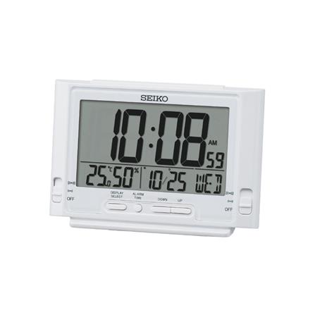 นาฬิกาดิจิทัล SEIKO CLOCKS QHL095W 3.5X5 นิ้ว สีขาว