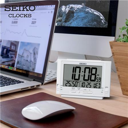 นาฬิกาดิจิทัล SEIKO CLOCKS QHL095W 3.5X5 นิ้ว สีขาว_3