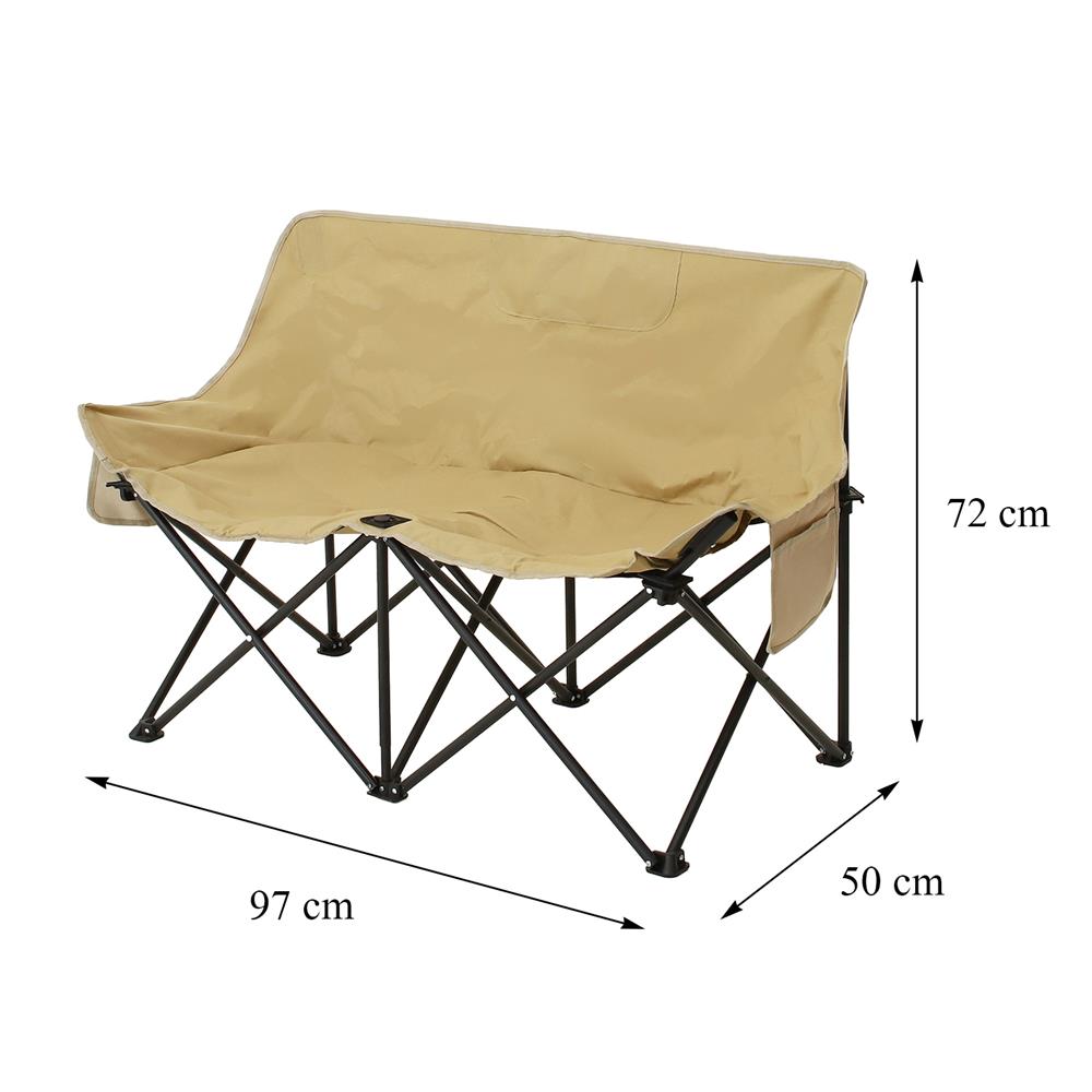 ม้านั่งสนาม SPRING NIKKO 97 ซม. สีน้ำตาล