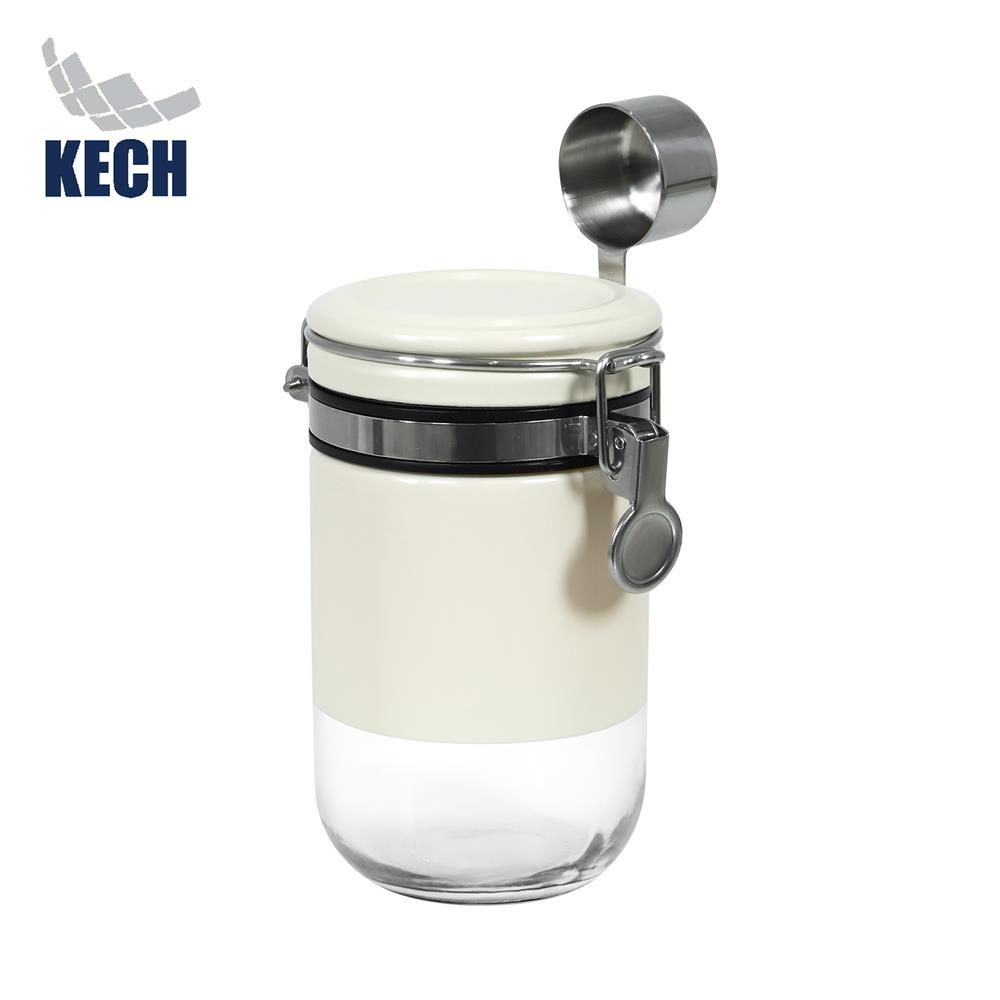 ขวดโหลแก้วฝาสปริง KECH CISTERN 0.58 ลิตร สีขาว_1