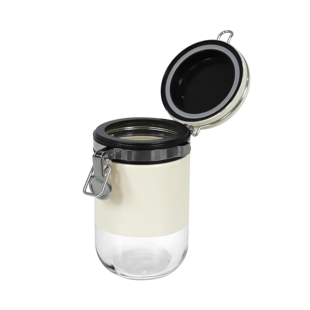 ขวดโหลแก้วฝาสปริง KECH CISTERN 0.58 ลิตร สีขาว