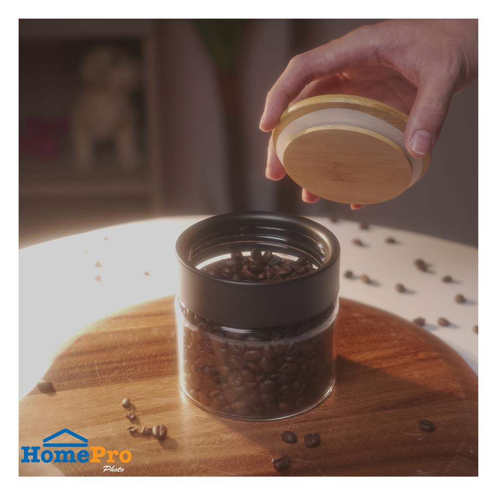 ขวดโหลแก้วฝาเกลียว KECH ORING 0.39 ลิตร สีใส