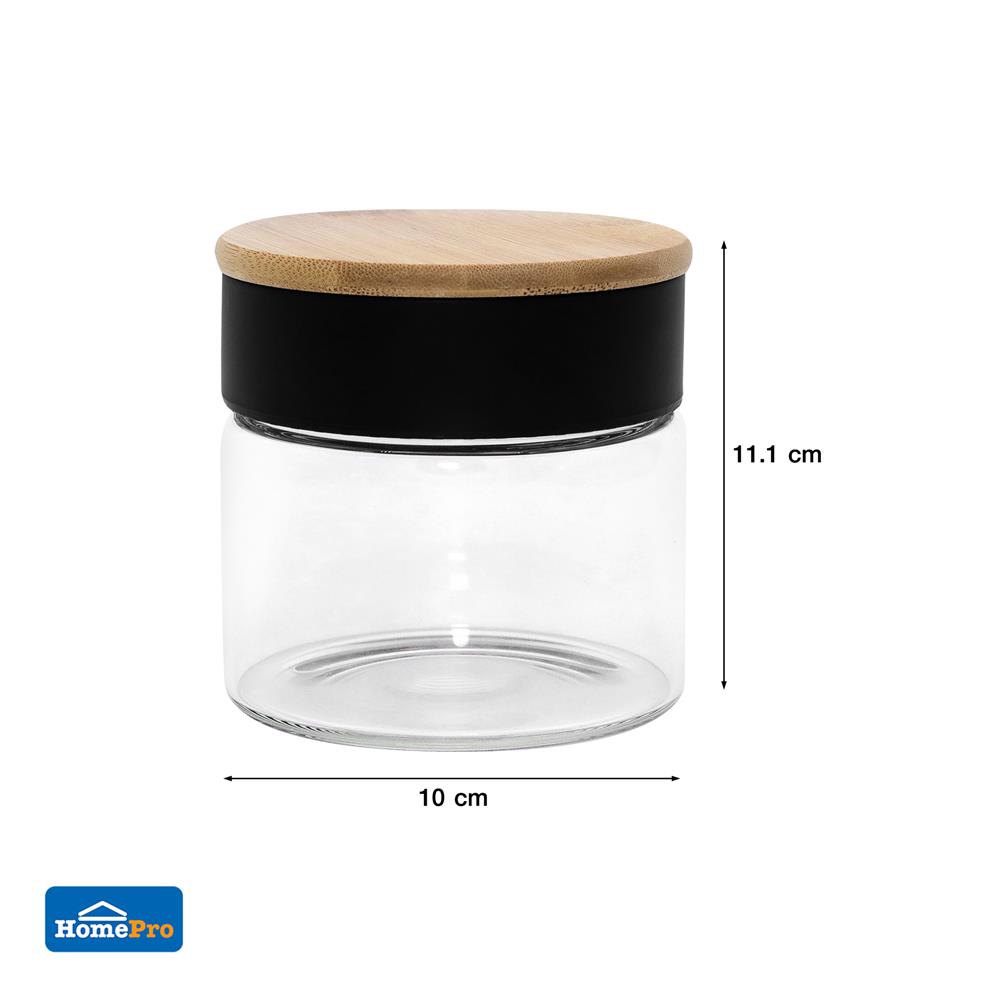 ขวดโหลแก้วฝาเกลียว KECH ORING 0.39 ลิตร สีใส