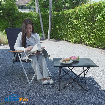 โต๊ะพับแคมป์ปิ้ง SPRING NIKKO 67 ซม. สีดำ_9