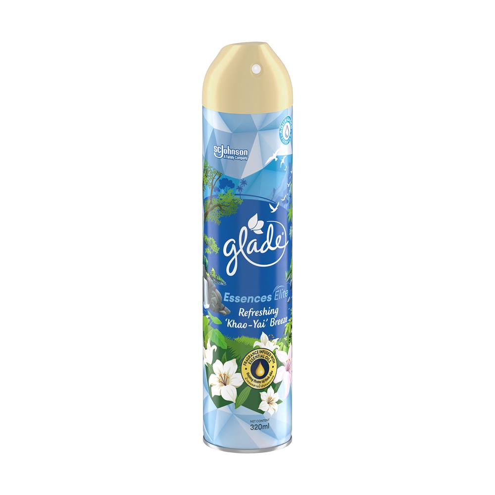 สเปรย์ปรับอากาศ GLADE ESSENCE ELITE 320 มล. กลิ่นเขาใหญ่