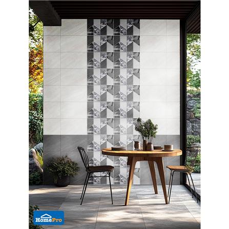 กระเบื้องผนัง 25x40 ซม. TARA โรเซลล่า ไลท์เกรย์ 1 ตร.ม._2