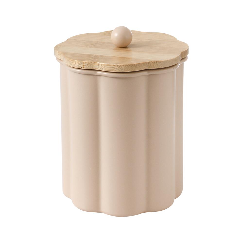 ขวดโหลกลมฝาดึง KECH PETAL 1 ลิตร สีชมพู