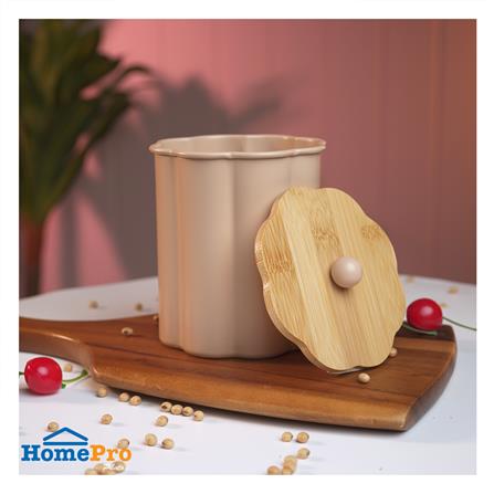 ขวดโหลกลมฝาดึง KECH PETAL 1 ลิตร สีชมพู_4