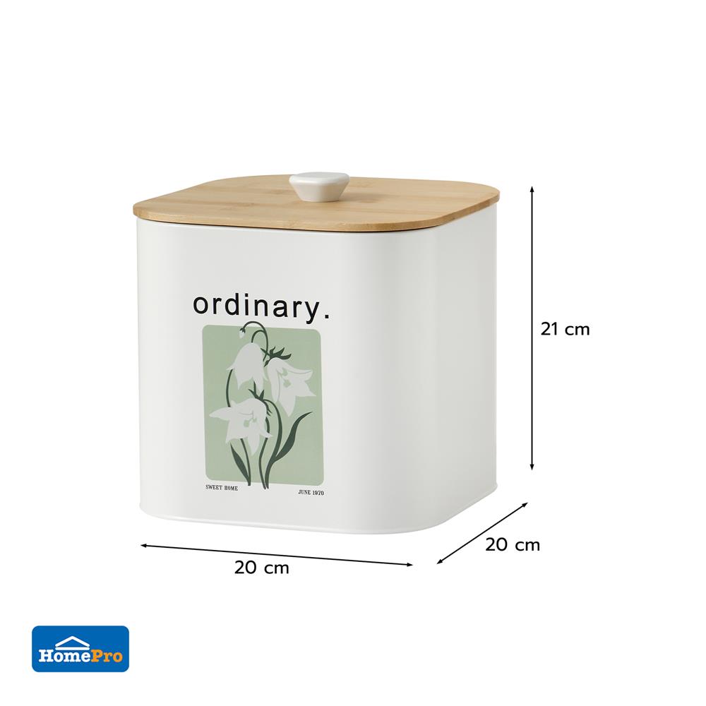 ขวดโหลเหลี่ยมฝาดึง KECH ALL BLOOM BOX M 3 ลิตร