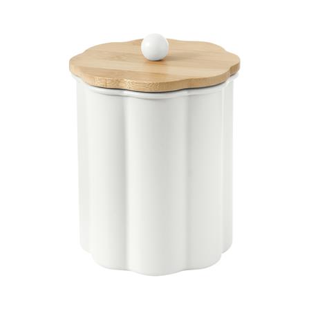 ขวดโหลกลมฝาดึง KECH PETAL 1 ลิตร สีครีม_2