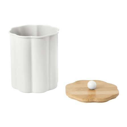 ขวดโหลกลมฝาดึง KECH PETAL 1 ลิตร สีครีม_3