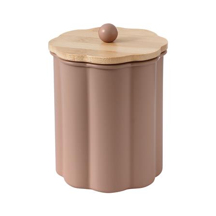 ขวดโหลกลมฝาดึง KECH PETAL 1 ลิตร สีน้ำตาล_2