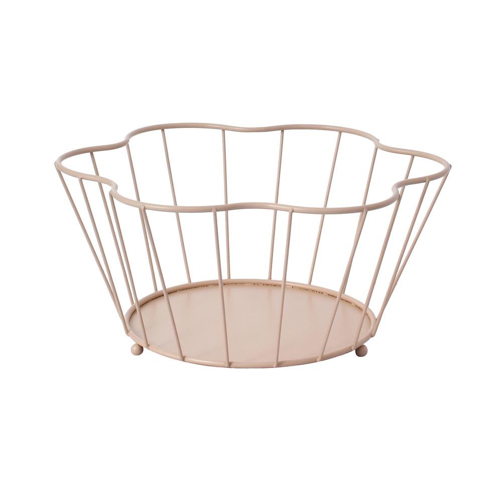 ตะกร้าผลไม้กลม KECH COROLLA 30 ซม. สีชมพู