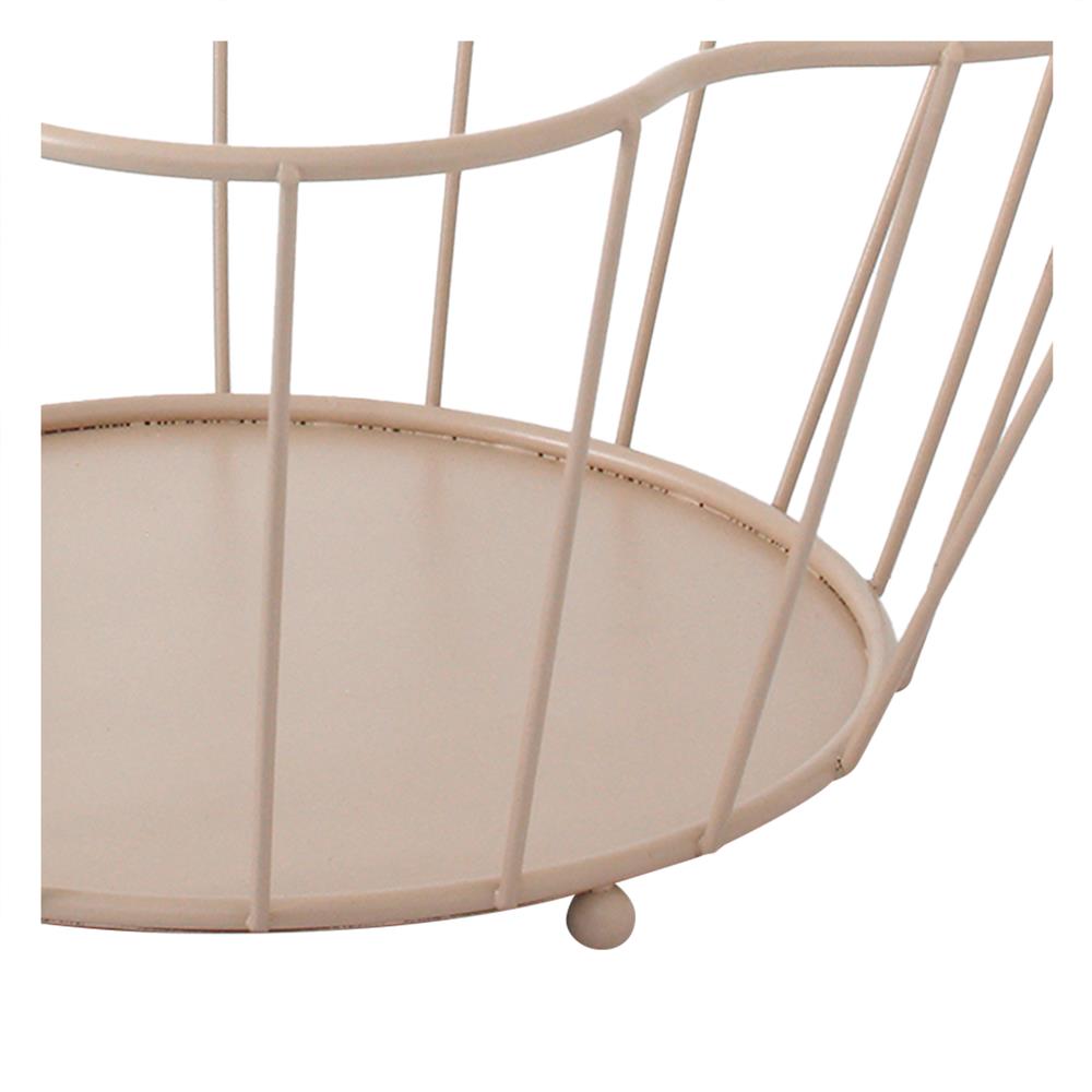 ตะกร้าผลไม้กลม KECH COROLLA 30 ซม. สีชมพู