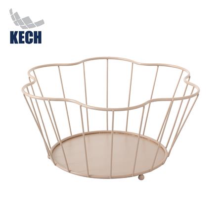 ตะกร้าผลไม้กลม KECH COROLLA 30 ซม. สีชมพู_0