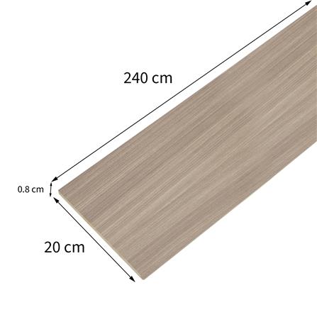 แผ่นผนัง WPC CROBERN FJ2008 WPC02 20X0.8X240 ซม. สีขาวลายไม้_3