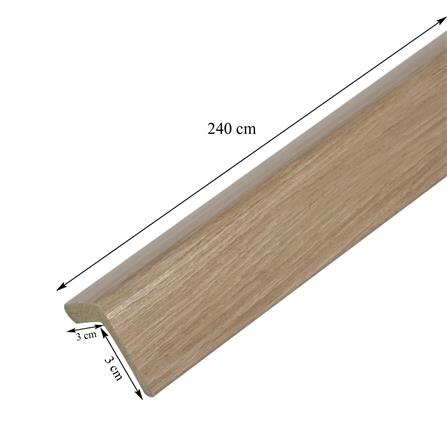 ตัวจบผนัง PS CROBERN JC77-711T 3X3X240 ซม. สีโอ๊ค_2