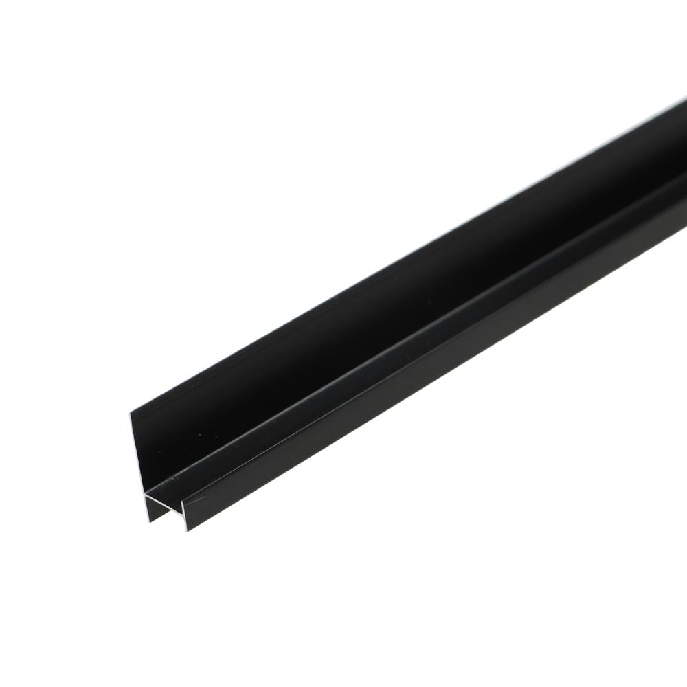 ตัวต่อผนัง อะลูมิเนียม CROBERN JA261 2X0.8X240 ซม. สีดำ