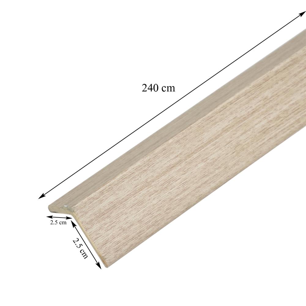 ตัวจบผนัง PVC CROBERN JF194 PVC03 2.5X2.5X240 ซม. สีโอ๊ค