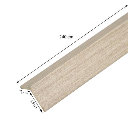 ตัวจบผนัง PVC CROBERN JF194 PVC03 2.5X2.5X240 ซม. สีโอ๊ค_2