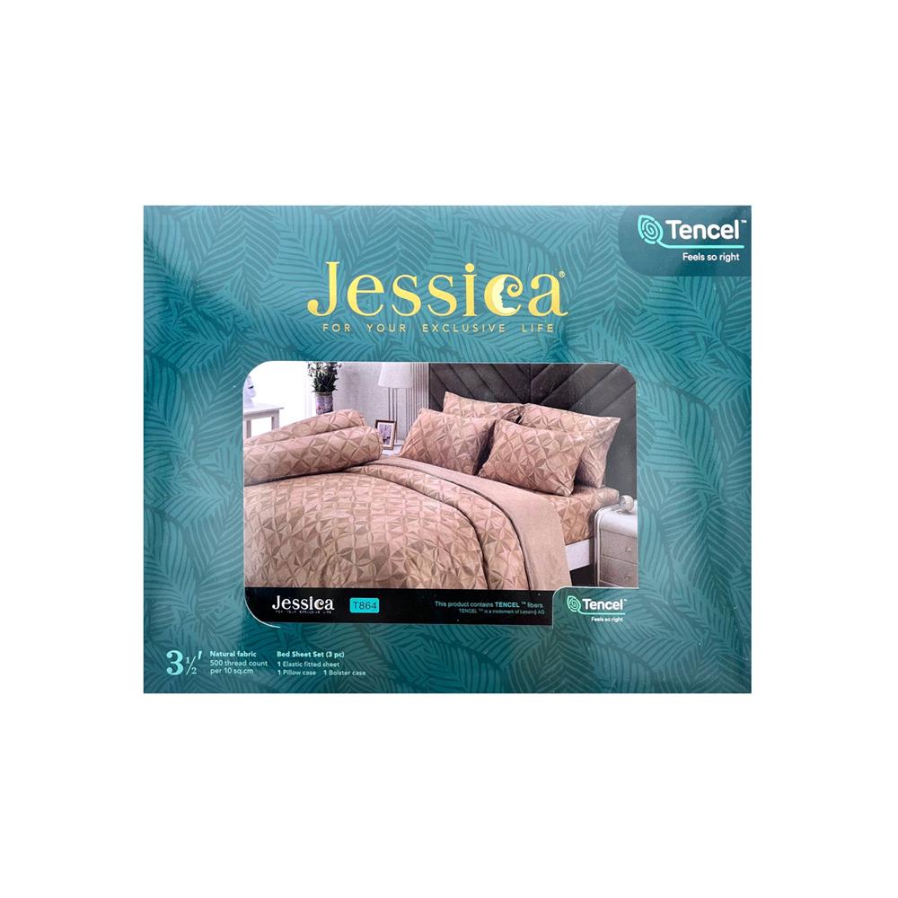 ชุดผ้าปูที่นอน 3.5 ฟุต 3 ชิ้น JESSICA TENCEL 20166-T864