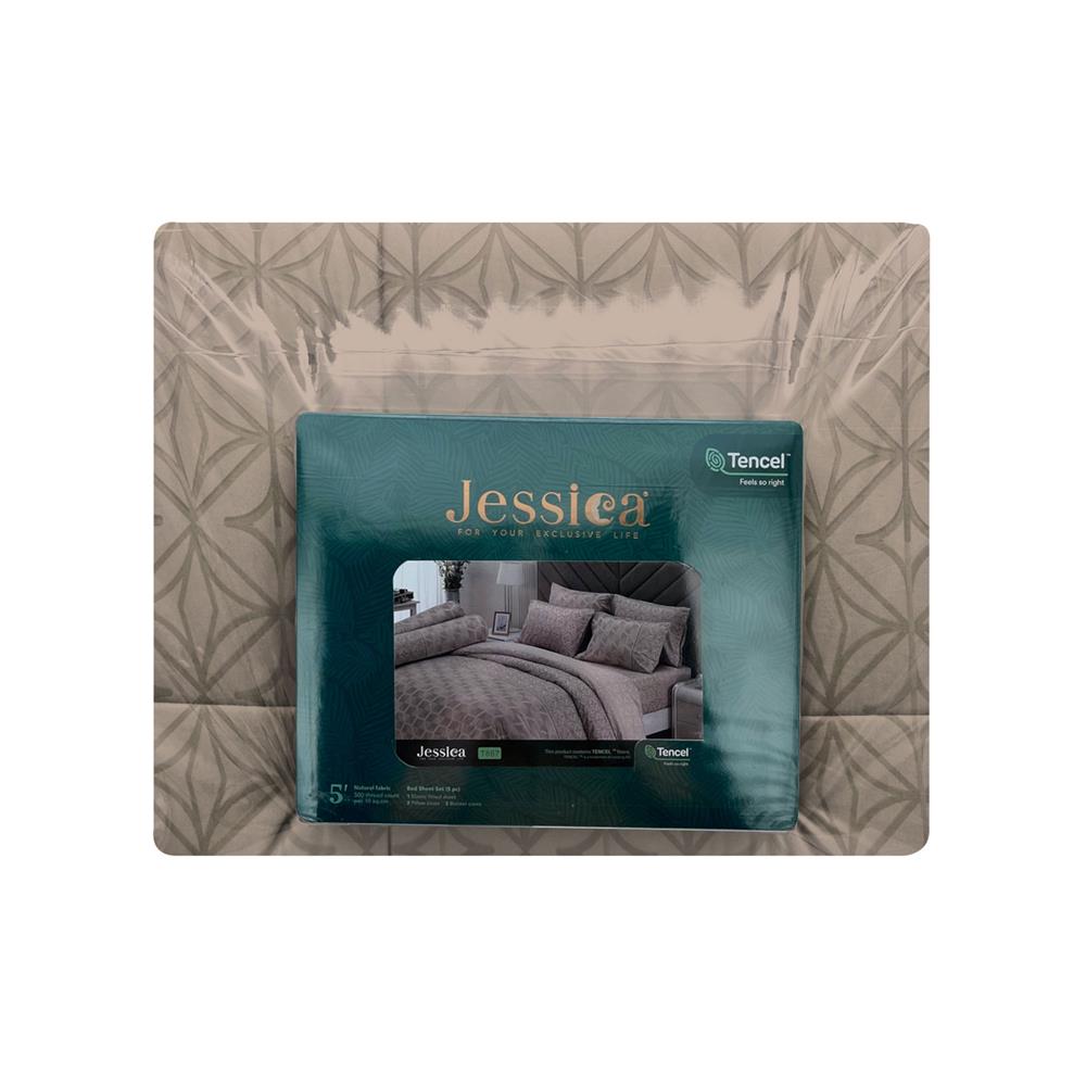 ชุดผ้าปูที่นอน 5 ฟุต (ชุด 6 ชิ้น) JESSICA TENCEL 22015-T867