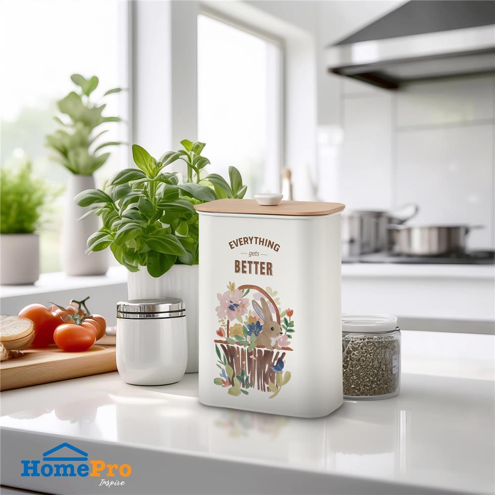 ขวดโหลเหลี่ยมฝาดึง KECH BUNNY BOX 3.4 ลิตร