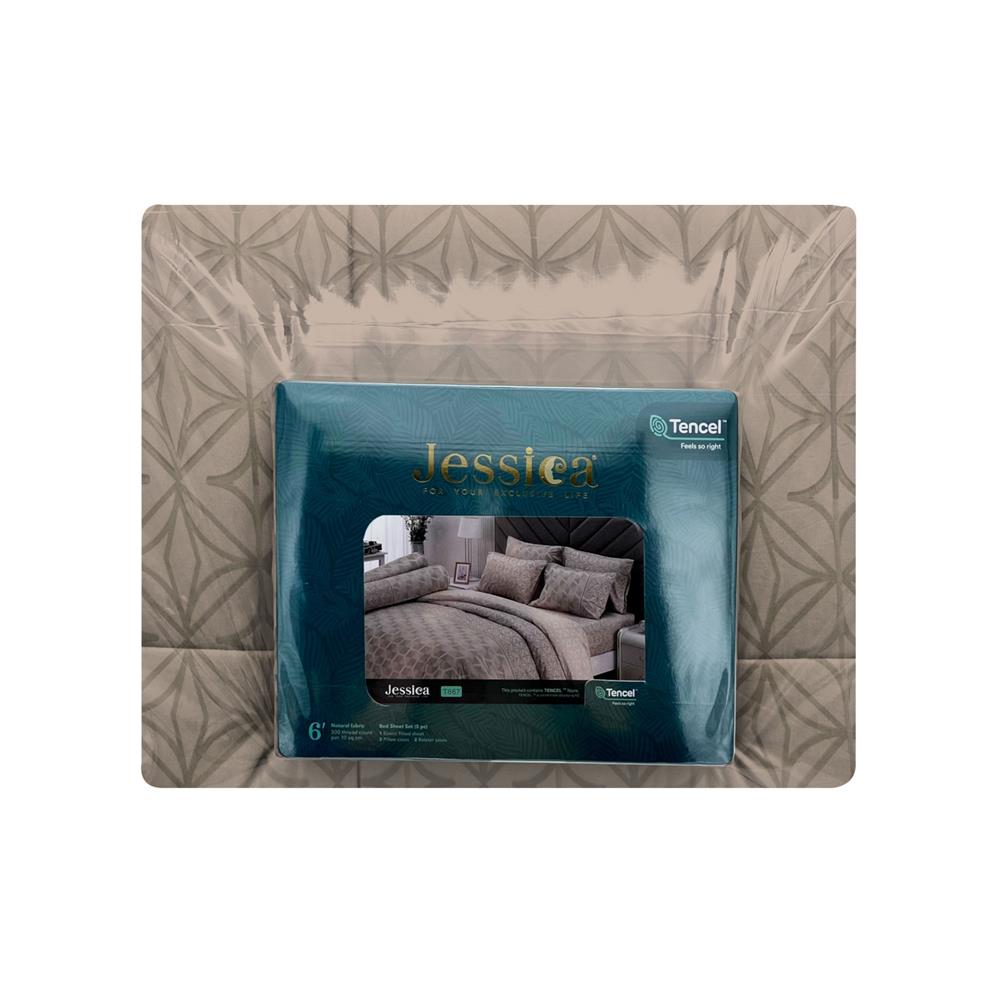 ชุดผ้าปูที่นอน 6 ฟุต 6 ชิ้น JESSICA TENCEL 20209-T867