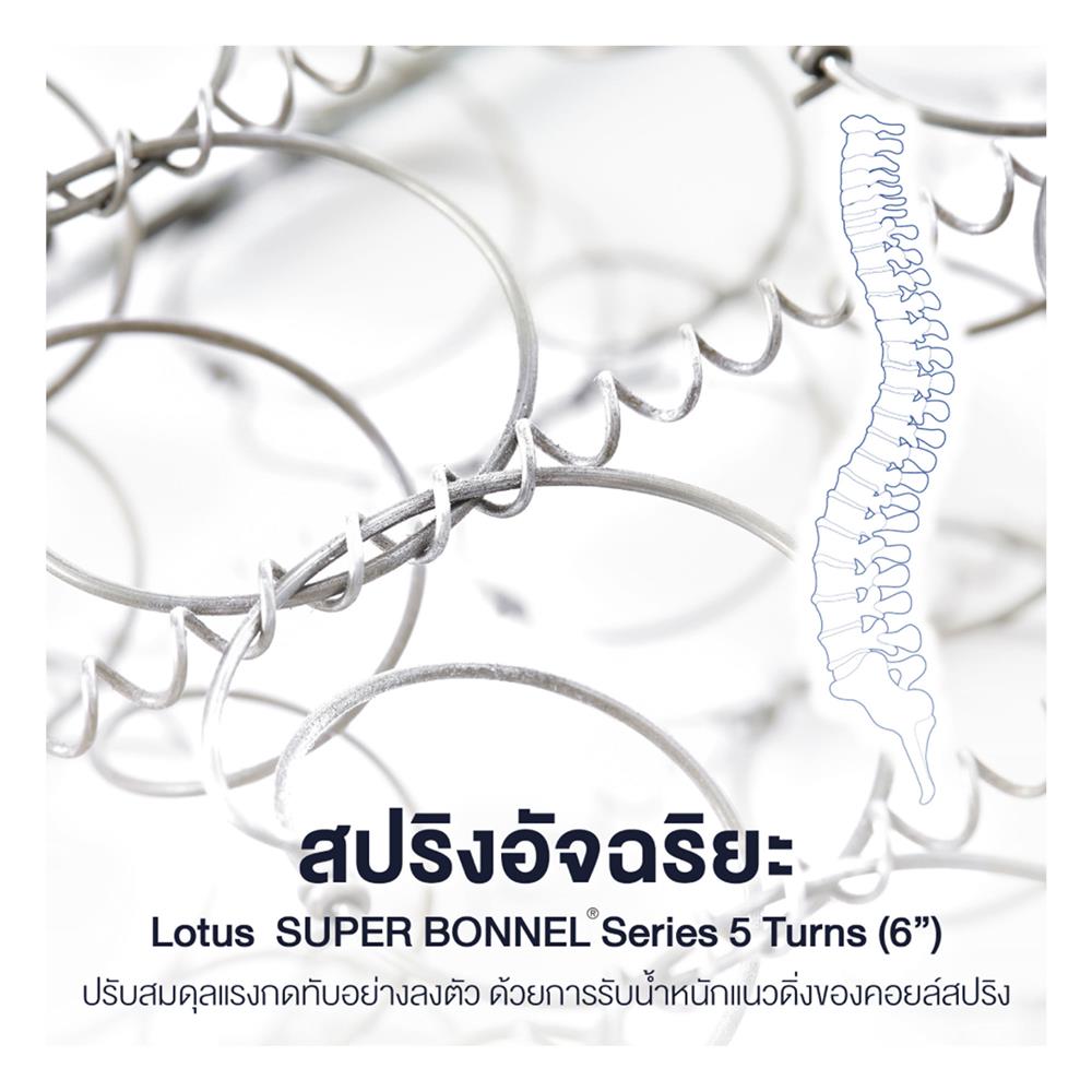 ที่นอน 6 ฟุต LOTUS EVAN พร้อมหมอนหนุน 2 ชิ้น