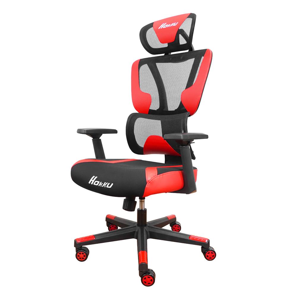 เก้าอี้สุขภาพ SURE HOKKU PL-41GM สีดำ/แดง