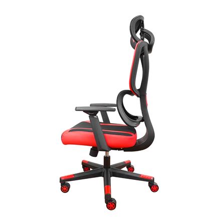 เก้าอี้สุขภาพ SURE HOKKU PL-41GM สีดำ/แดง_2