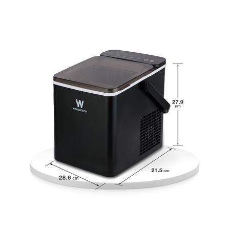 เครื่องทำน้ำแข็งอัตโนมัติ WORLDTECH WT-IM600A 1.2 ลิตร สีดำ_9