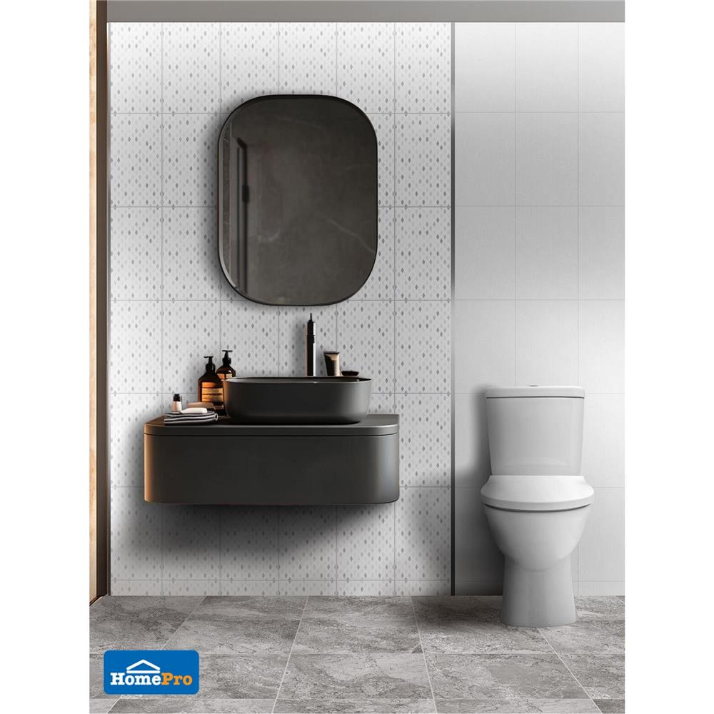 กระเบื้องผนัง 8x12 นิ้ว CARAMO บอลลี่ เทาอ่อน A 1 ตร.ม.