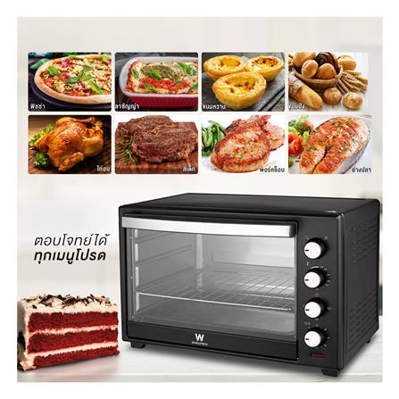 เตาอบเล็กแมนนวล WORLDTECH WT-OV48L สีดำ_5