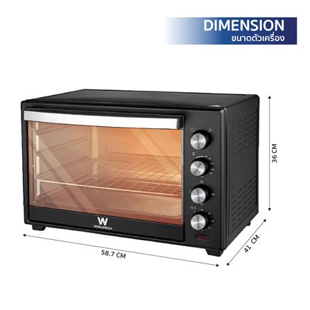 เตาอบเล็กแมนนวล WORLDTECH WT-OV48L สีดำ_8