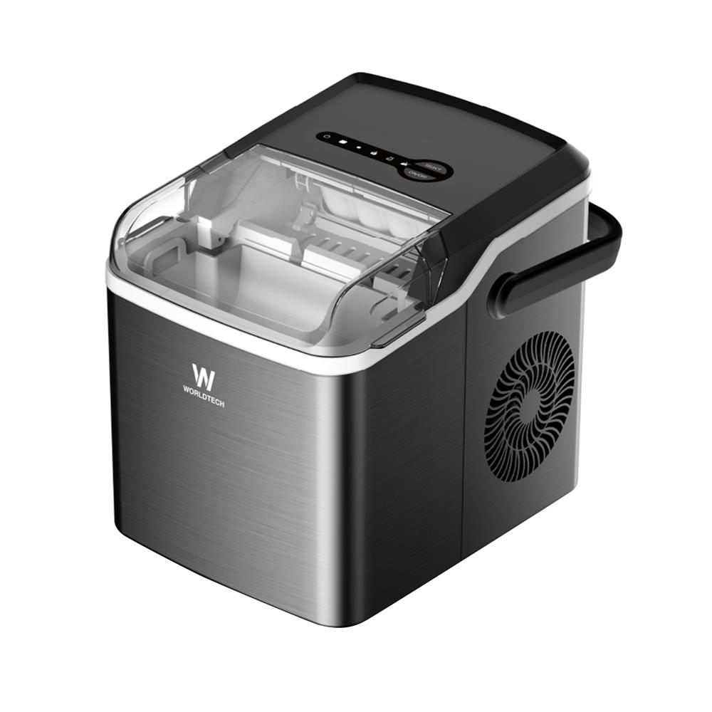 เครื่องทำน้ำแข็งอัตโนมัติ WORLDTECH WT-IM600A 2 ลิตร สีเงิน