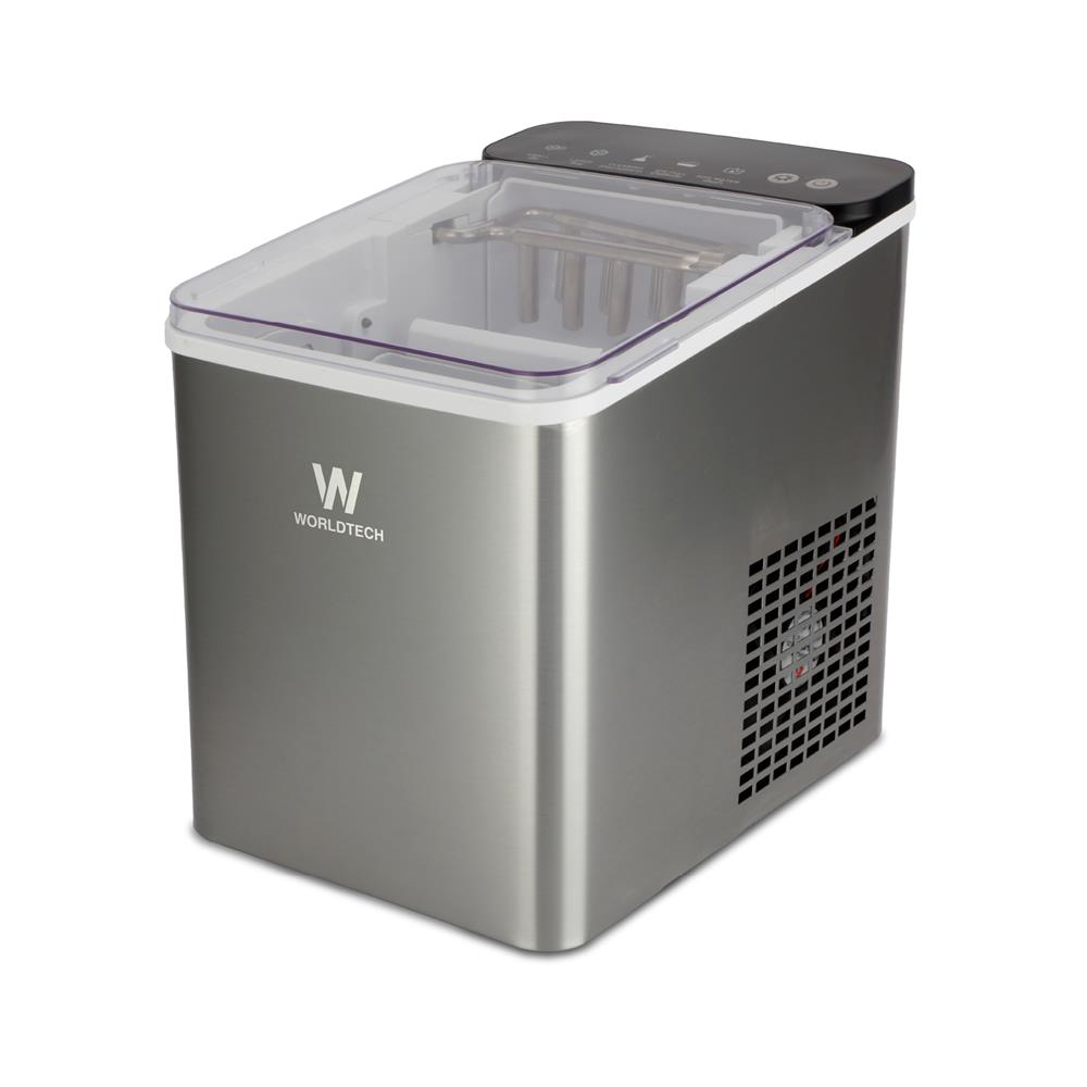 เครื่องทำน้ำแข็งอัตโนมัติ WORLDTECH WT-IM700 1.80 ลิตร สีเงิน