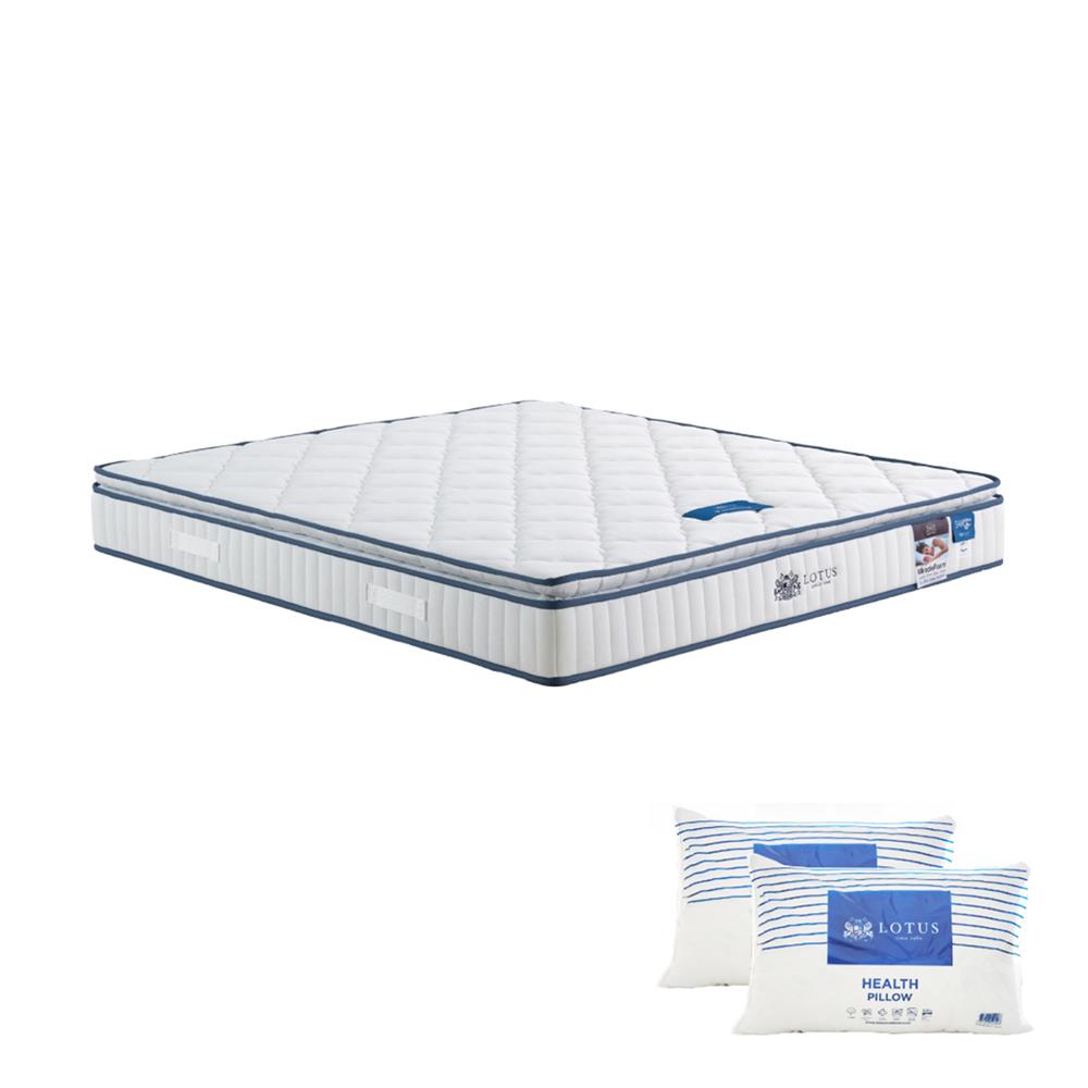 ที่นอน 6 ฟุต LOTUS PREMIUM (พร้อมหมอนหนุน 2 ชิ้น)