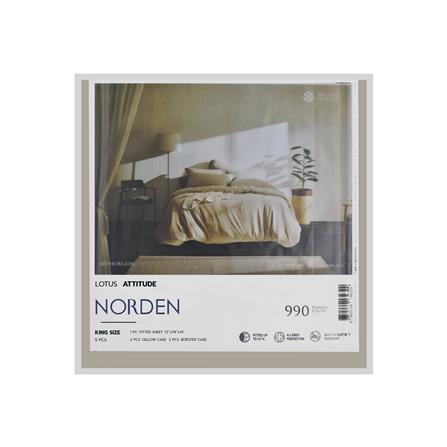 ชุดผ้าปูที่นอน 6 ฟุต 5 ชิ้น LOTUS NORDEN ND-MORGON_5