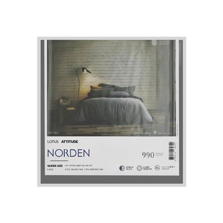 ชุดผ้าปูที่นอน 5 ฟุต 5 ชิ้น LOTUS NORDEN ND-GRA_5