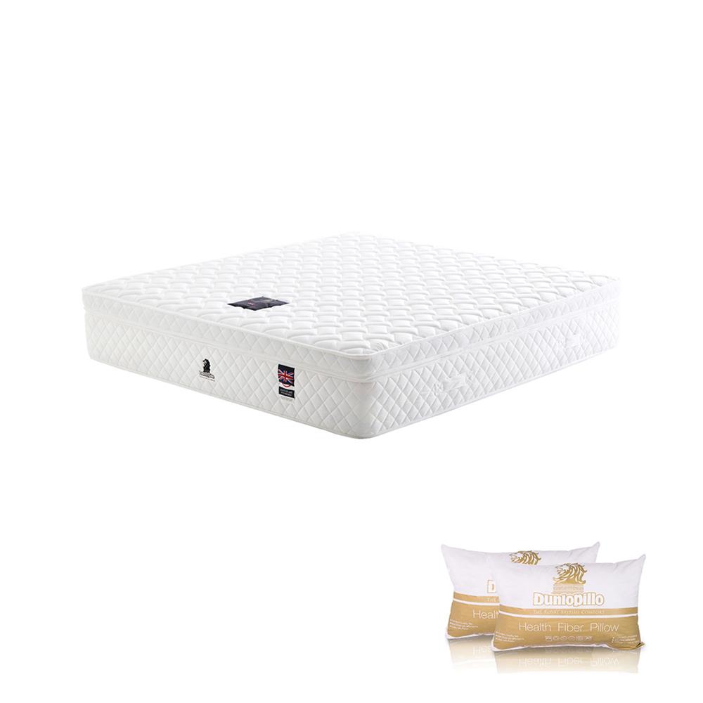 ที่นอน 6 ฟุต DUNLOPILLO BASILDON พร้อมหมอนหนุน 2 ชิ้น