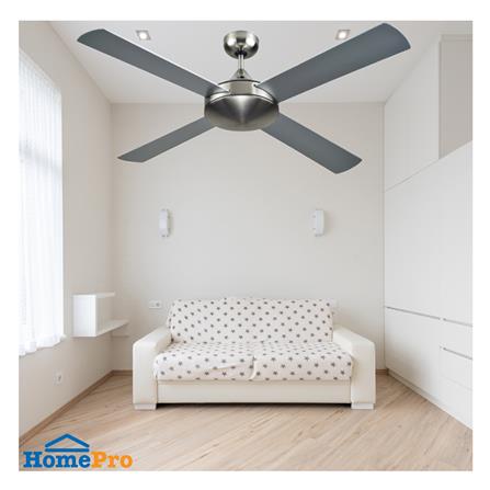 พัดลมไม่มีโคมไฟ WINFAVOUR WF52DLS 52 นิ้ว สีเงิน_1