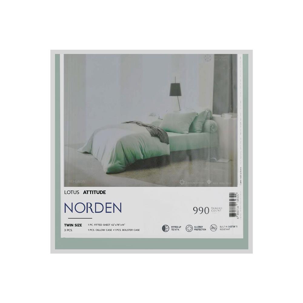 ชุดผ้าปูที่นอน 3.5 ฟุต 3 ชิ้น LOTUS NORDEN ND-GRON