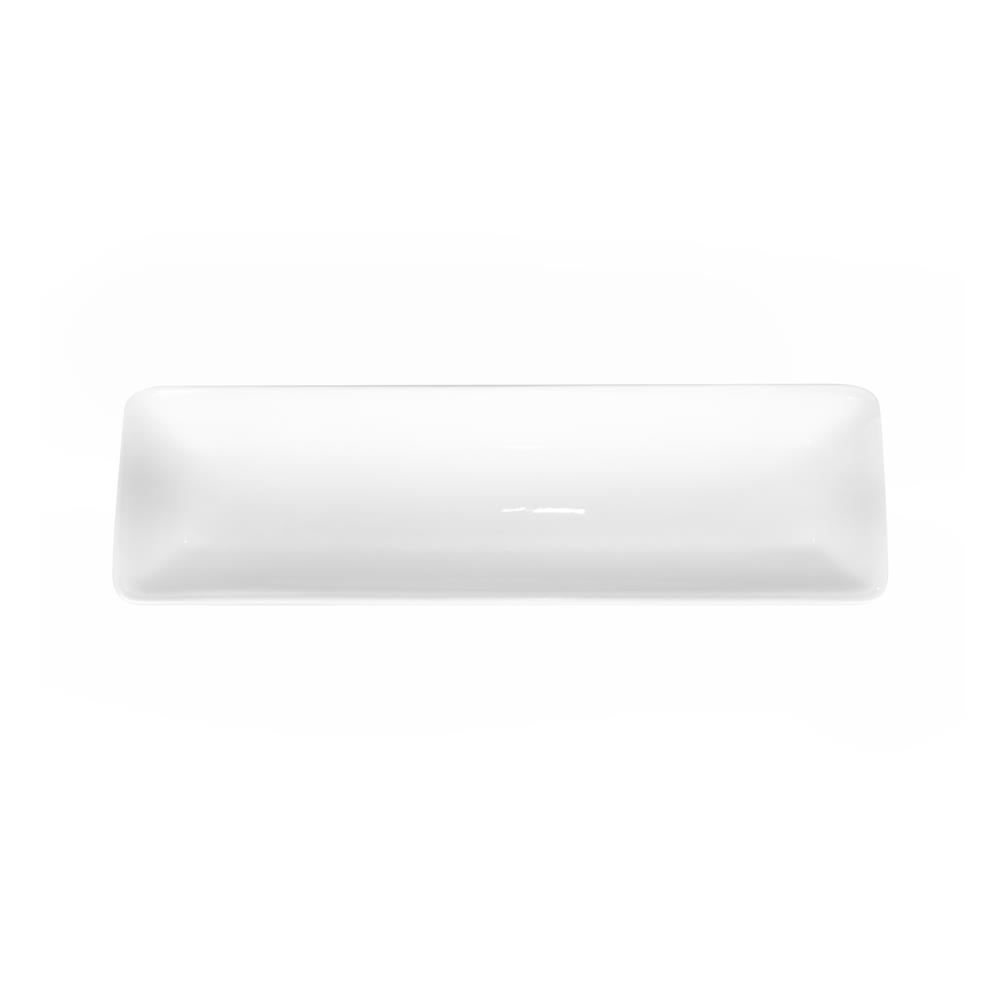 จานเหลี่ยม PORCELAIN 3.5x12 นิ้ว KECH SNOW PROF. ZEN