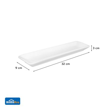จานเหลี่ยม PORCELAIN 3.5x12 นิ้ว KECH SNOW PROF. ZEN_5