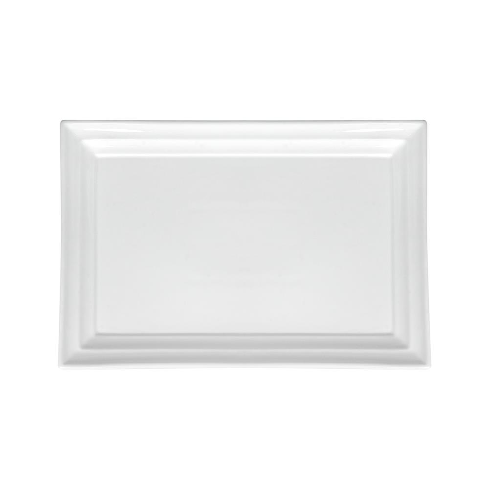 จานเหลี่ยม PORCELAIN 8x12 นิ้ว KECH SNOW PROF.